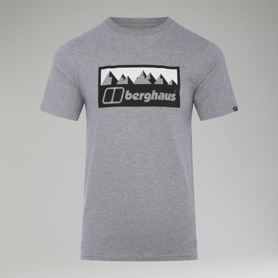 Men's Grey Fangs Peak Short Sleeve Tee Dark Grey