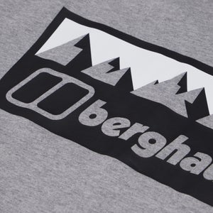 Men's Grey Fangs Peak Short Sleeve Tee Dark Grey