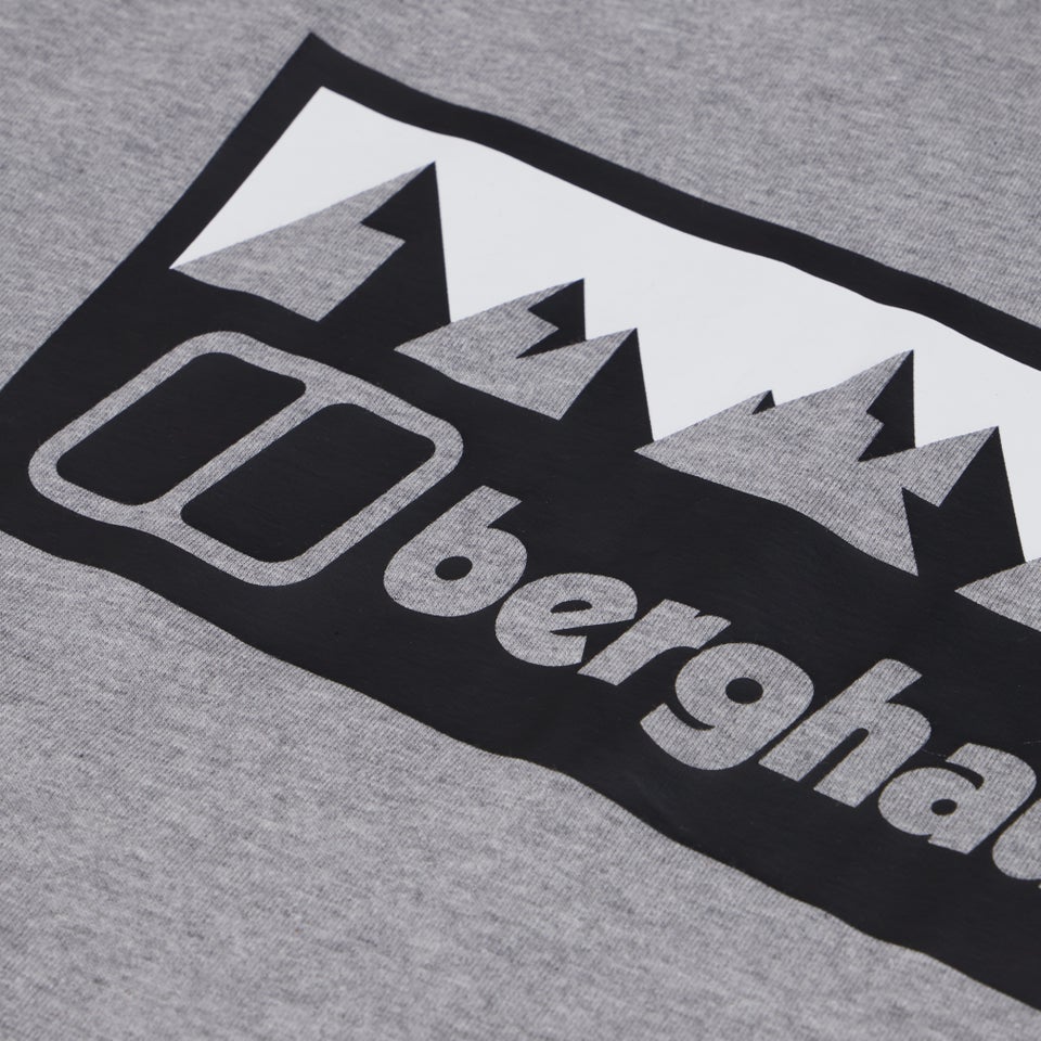 Men's Grey Fangs Peak Short Sleeve Tee Dark Grey