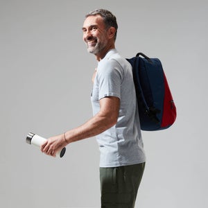 Men's Grey Fangs Peak Short Sleeve Tee Dark Grey