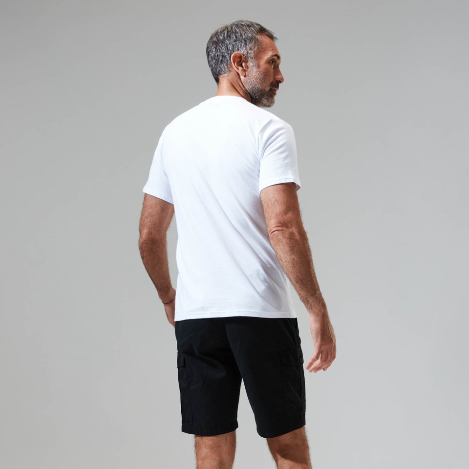 Grey Fangs Peak Short Sleeve Tee für Herren - Weiß