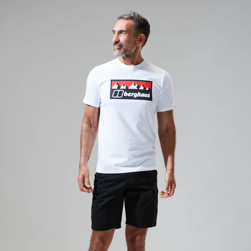 Grey Fangs Peak Short Sleeve Tee für Herren - Weiß