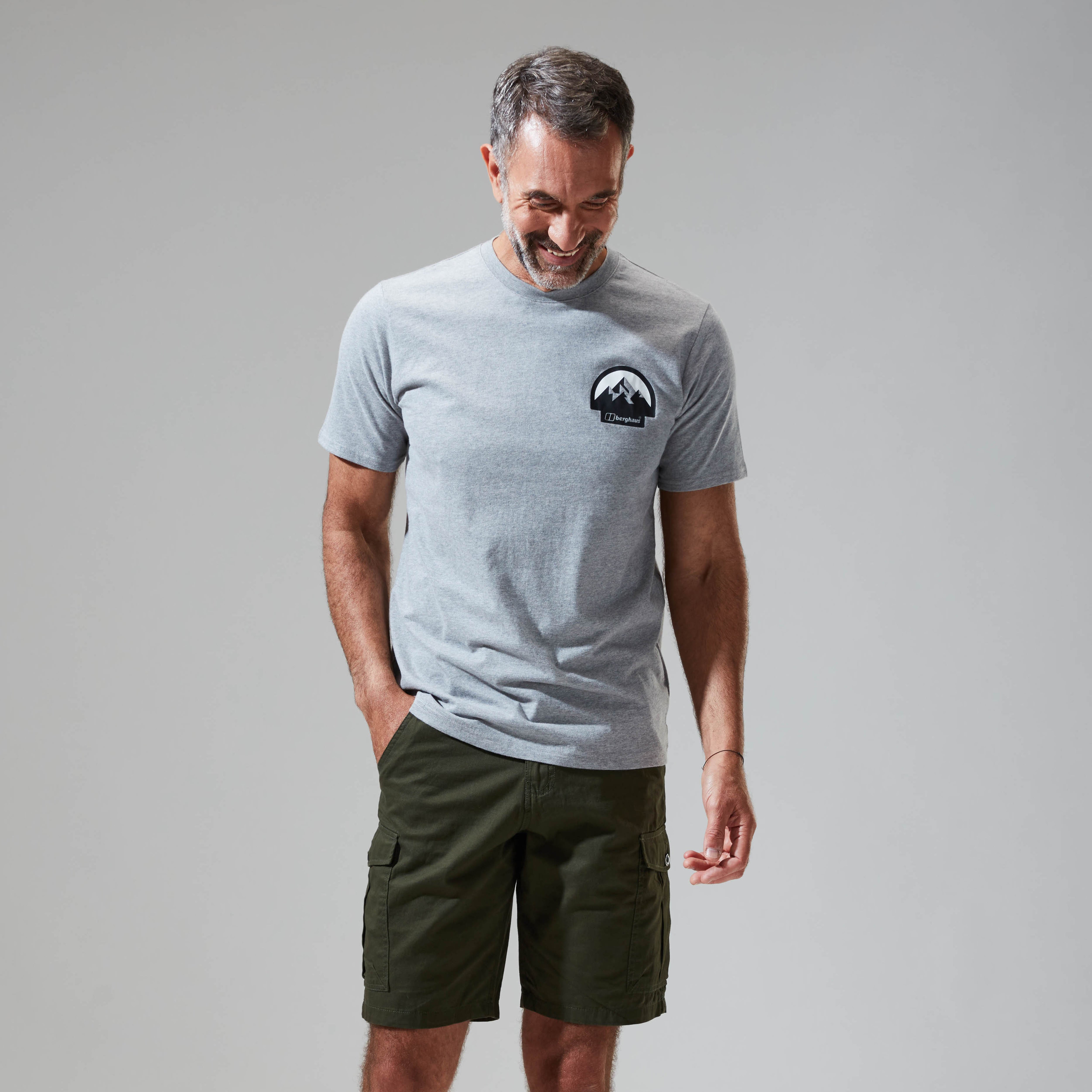Men's Grossglockner MTN Short Sleeve Tee Dark Grey