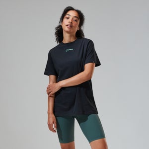 Boyfriend Dolomites MTN Short Sleeve Tee für Damen - Schwarz