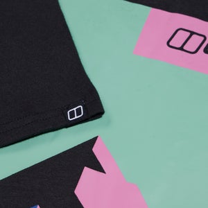 Boyfriend Dolomites MTN Short Sleeve Tee für Damen - Schwarz