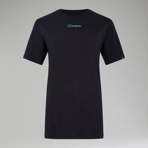 Boyfriend Dolomites MTN Short Sleeve Tee für Damen - Schwarz