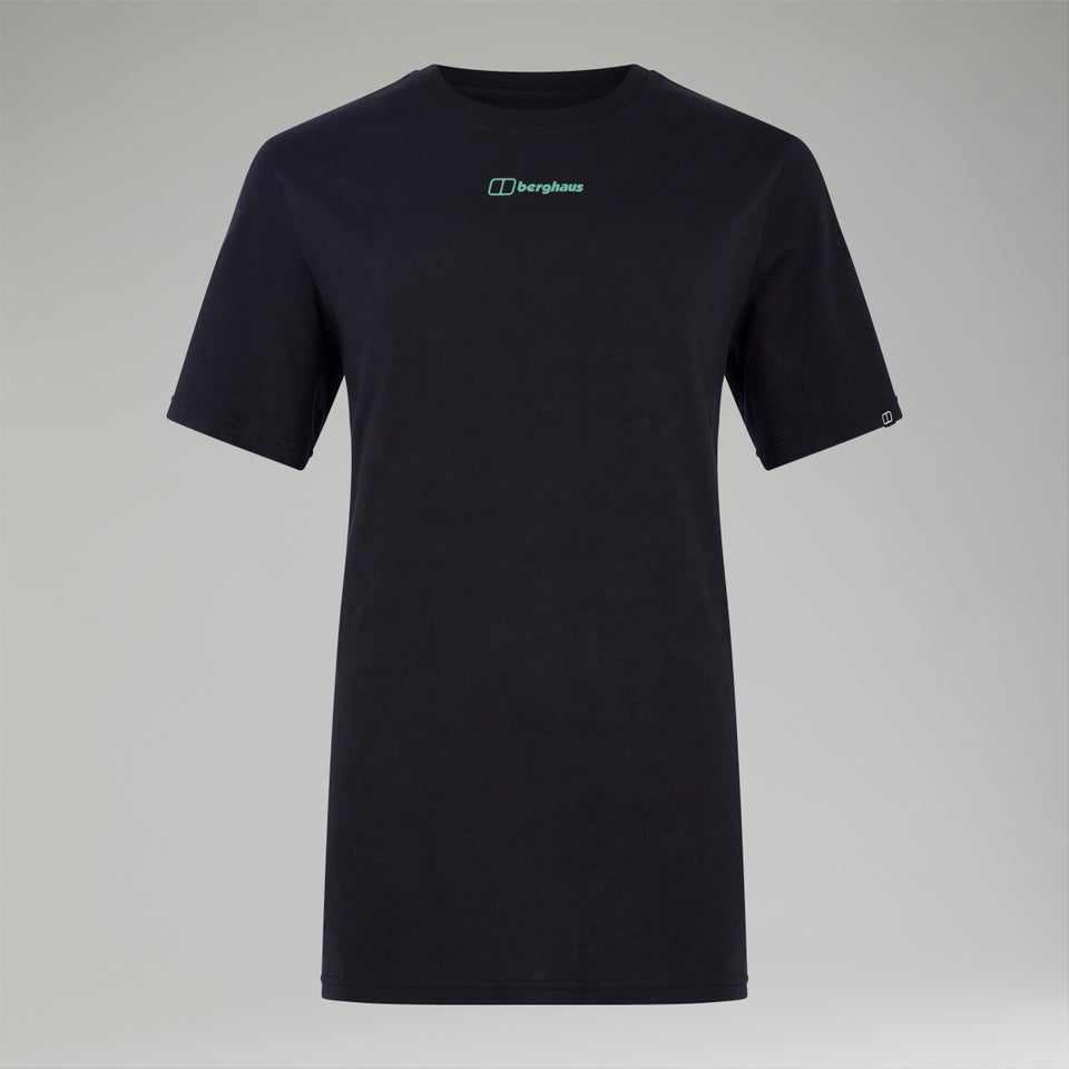 Boyfriend Dolomites MTN Short Sleeve Tee für Damen - Schwarz