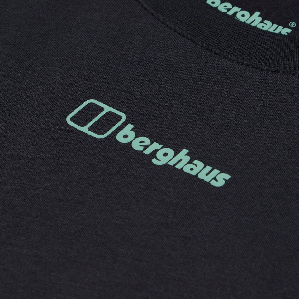 Boyfriend Dolomites MTN Short Sleeve Tee für Damen - Schwarz