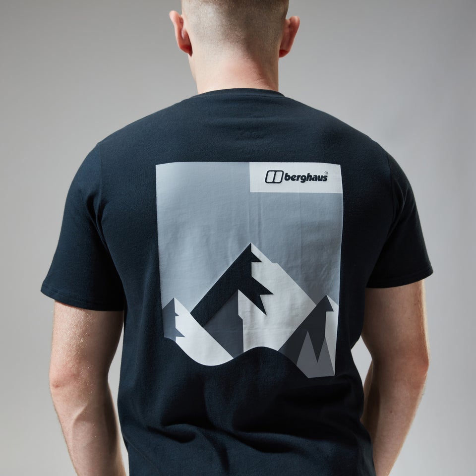 Dolomites MTN Short Sleeve Tee für Herren - Schwarz