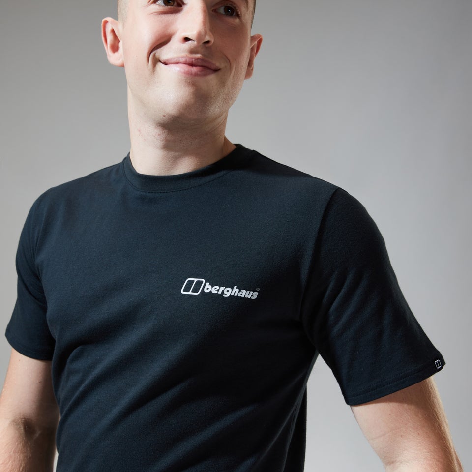 Dolomites MTN Short Sleeve Tee für Herren - Schwarz