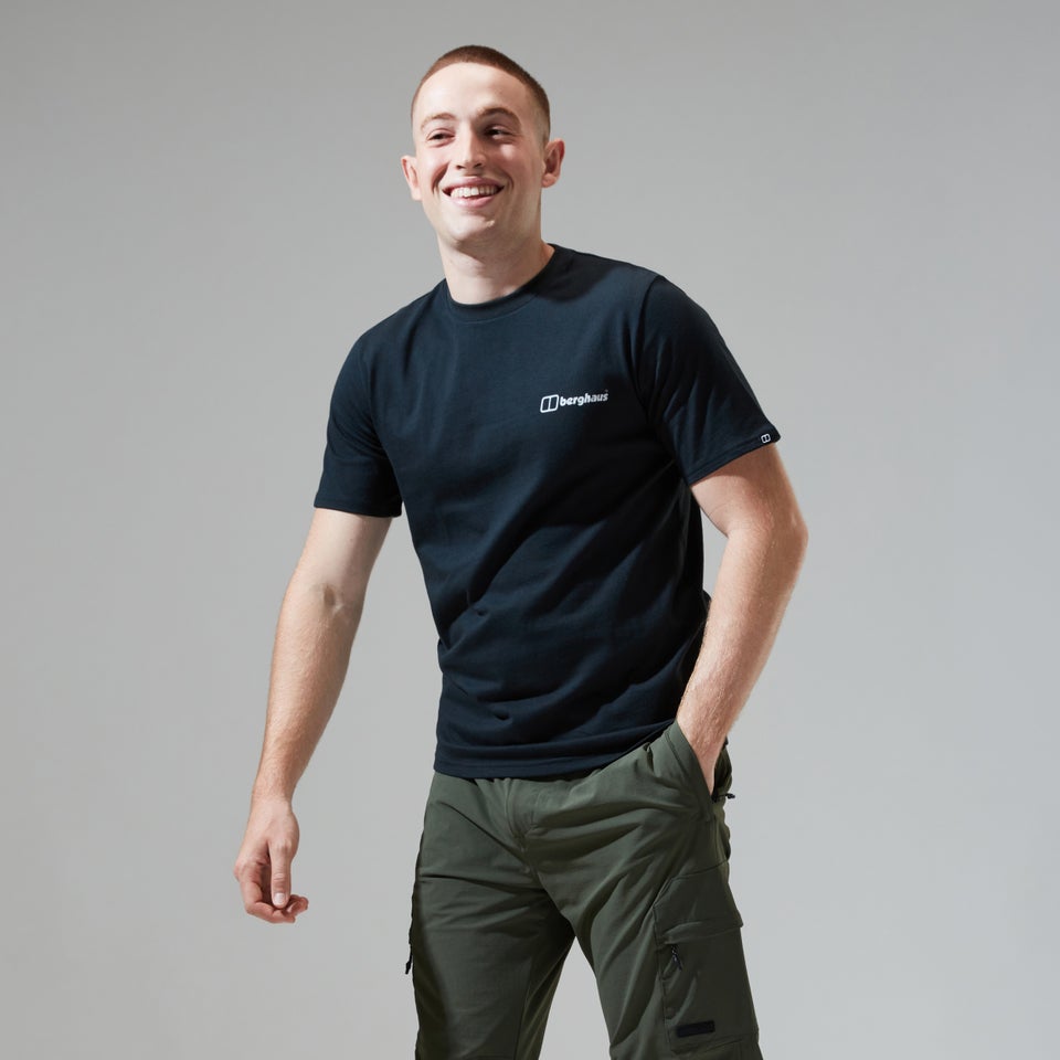 Dolomites MTN Short Sleeve Tee für Herren - Schwarz