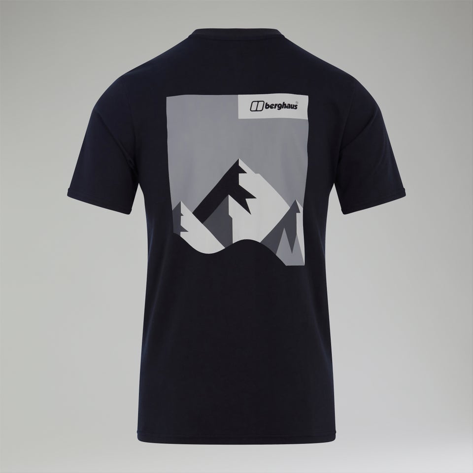 Dolomites MTN Short Sleeve Tee für Herren - Schwarz