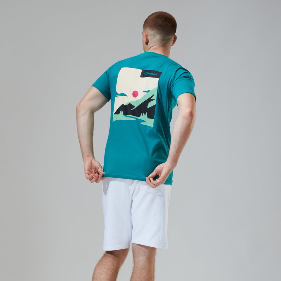 Buttermere Short Sleeve Tee für Herren - Dunkles Türkis