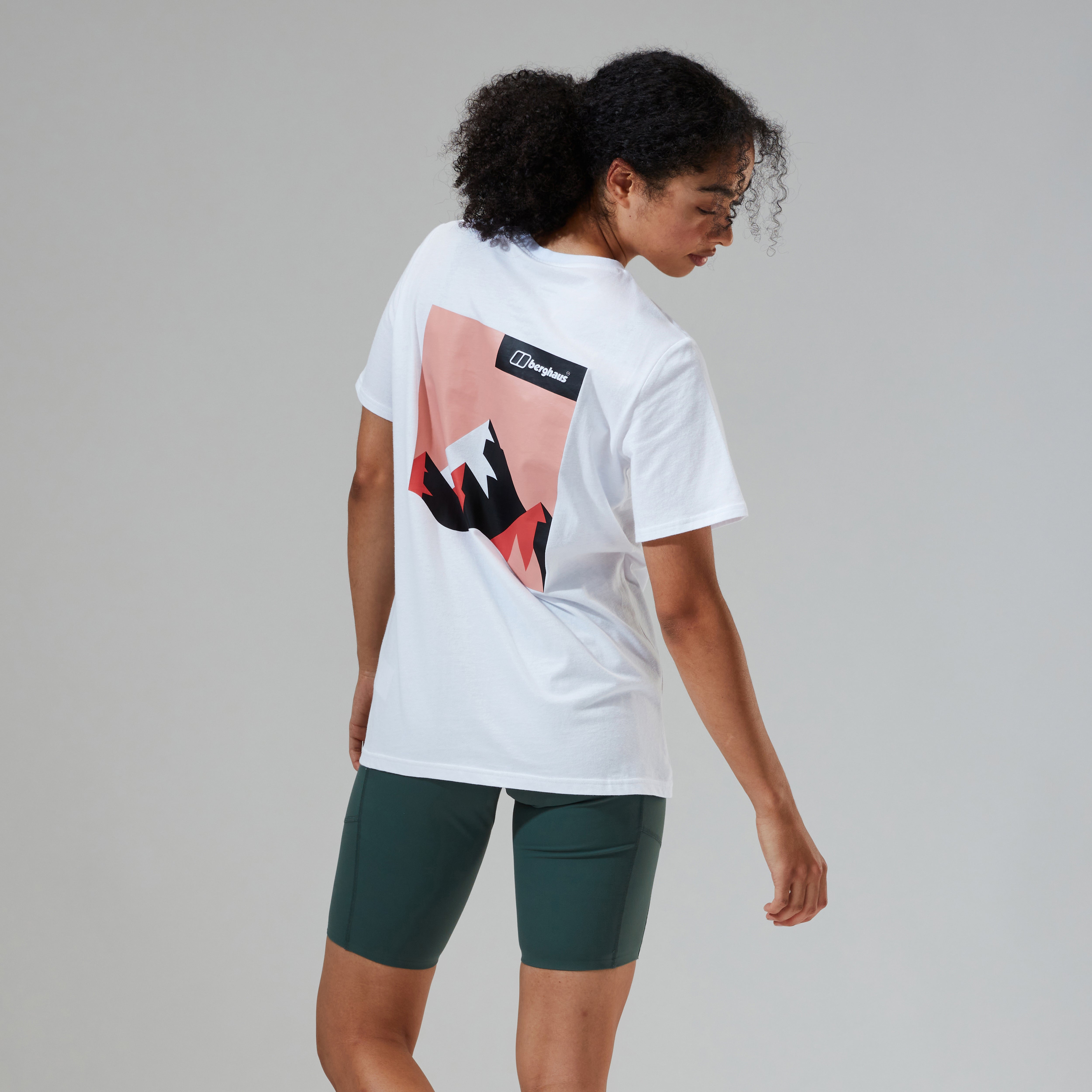 Women's Boyfriend Dolomites MTN Short Sleeve Tee White