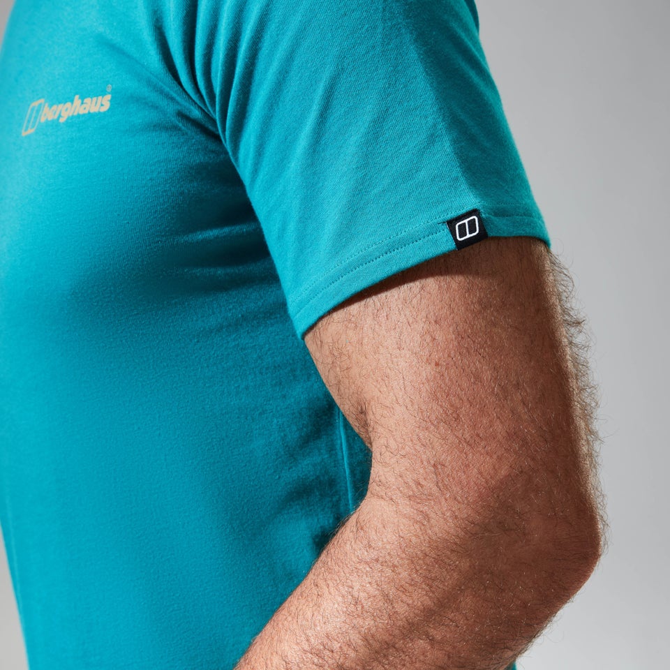 Snowdon Colour Logo Short Sleeve Tee für Herren - Dunkles Türken