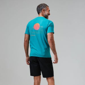 Snowdon Colour Logo Short Sleeve Tee für Herren - Dunkles Türken