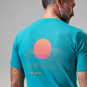 Snowdon Colour Logo Short Sleeve Tee für Herren - Dunkles Türken