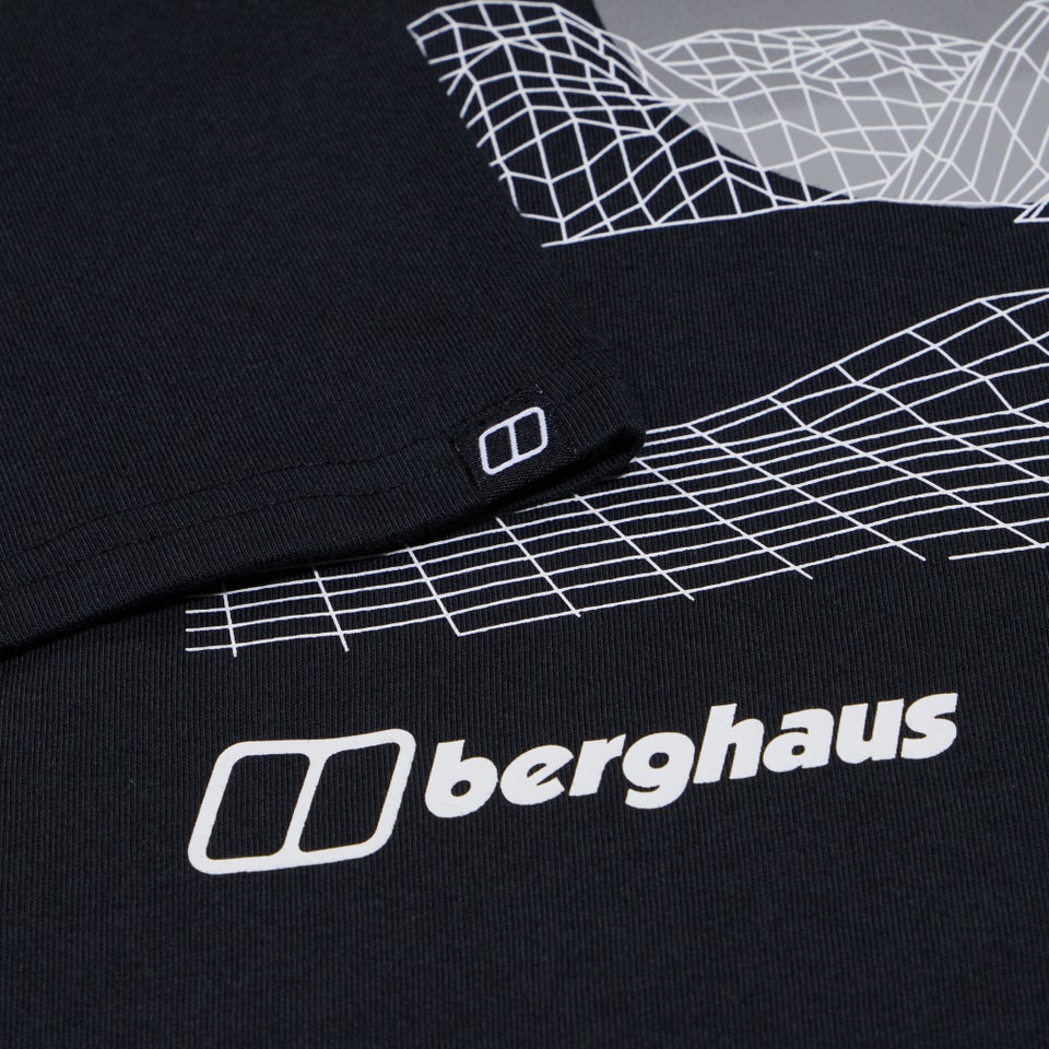 Men's Snowdon Colour Logo Short Sleeve Tee Black