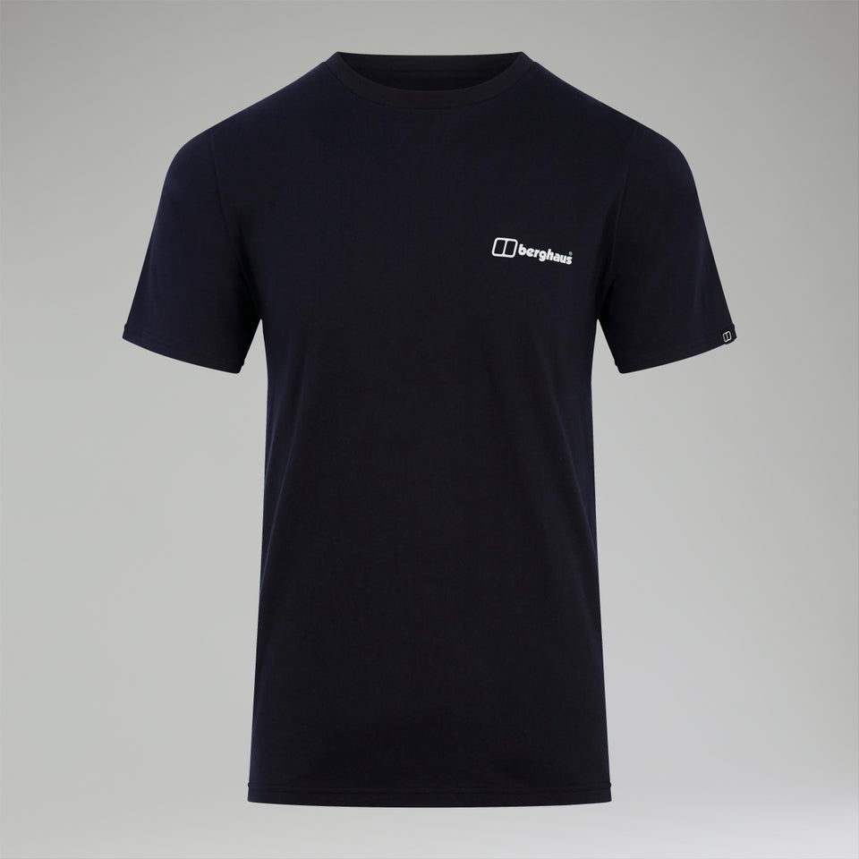 Men's Snowdon Colour Logo Short Sleeve Tee Black