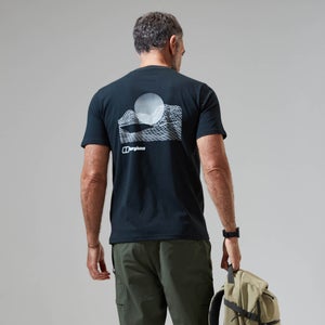 Men's Snowdon Colour Logo Short Sleeve Tee Black