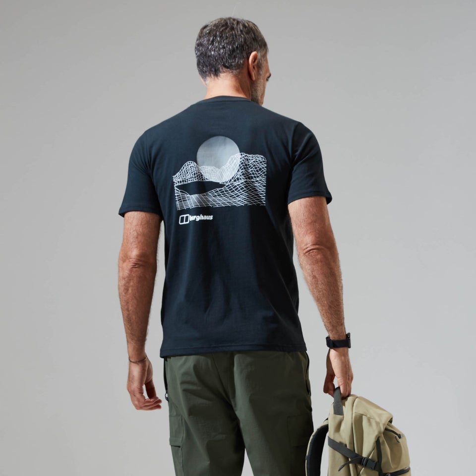 Men's Snowdon Colour Logo Short Sleeve Tee Black