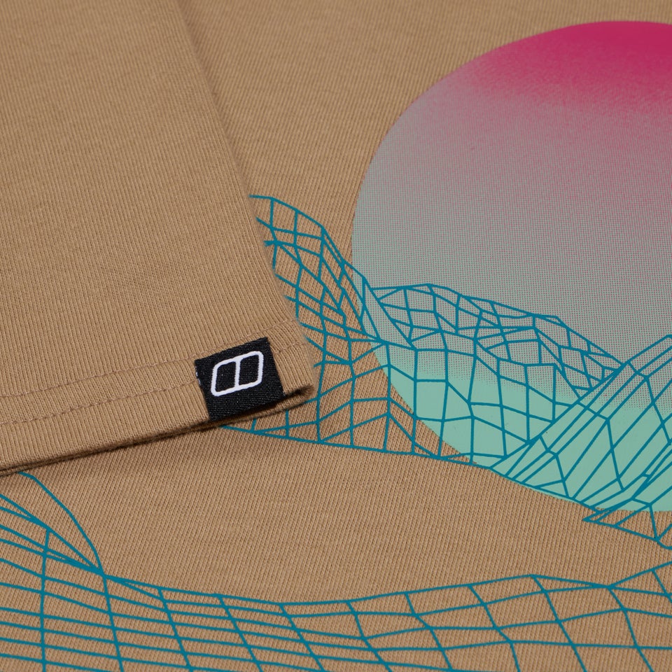 Men's Snowdon Colour Logo Short Sleeve Tee Natural