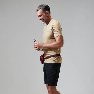 Men's Snowdon Colour Logo Short Sleeve Tee Natural