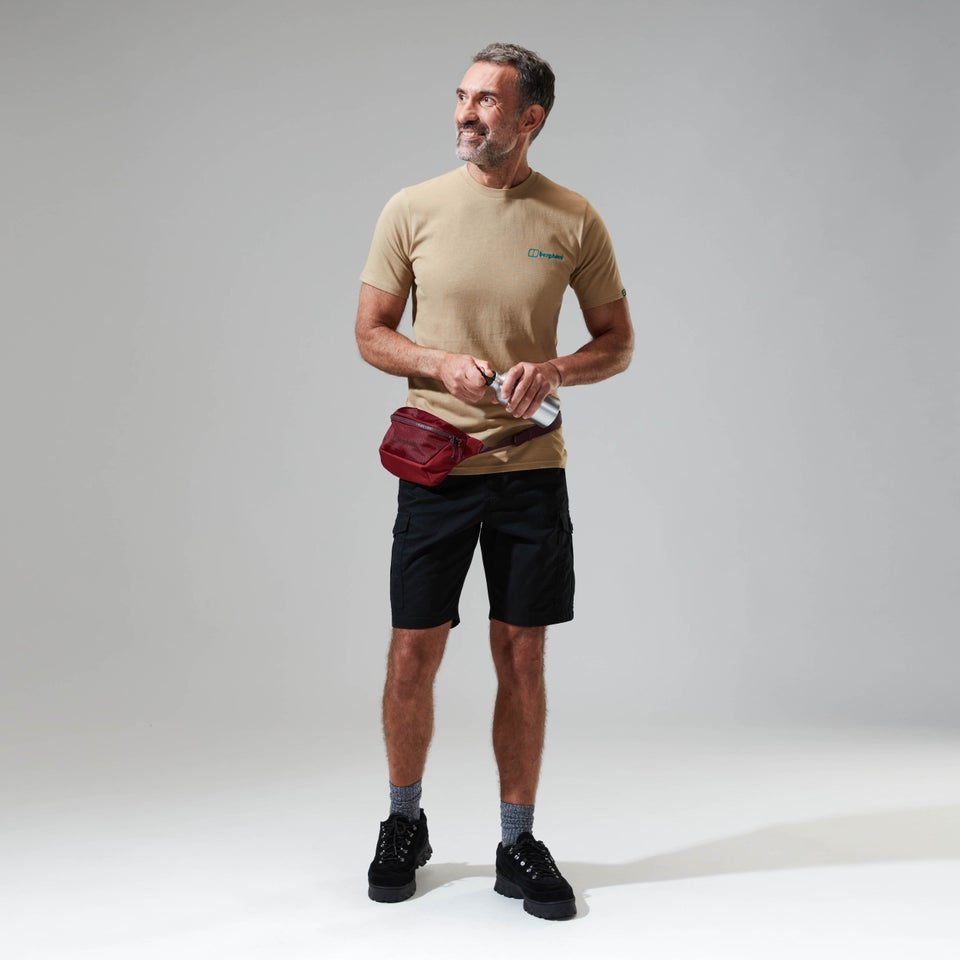 Men's Snowdon Colour Logo Short Sleeve Tee Natural