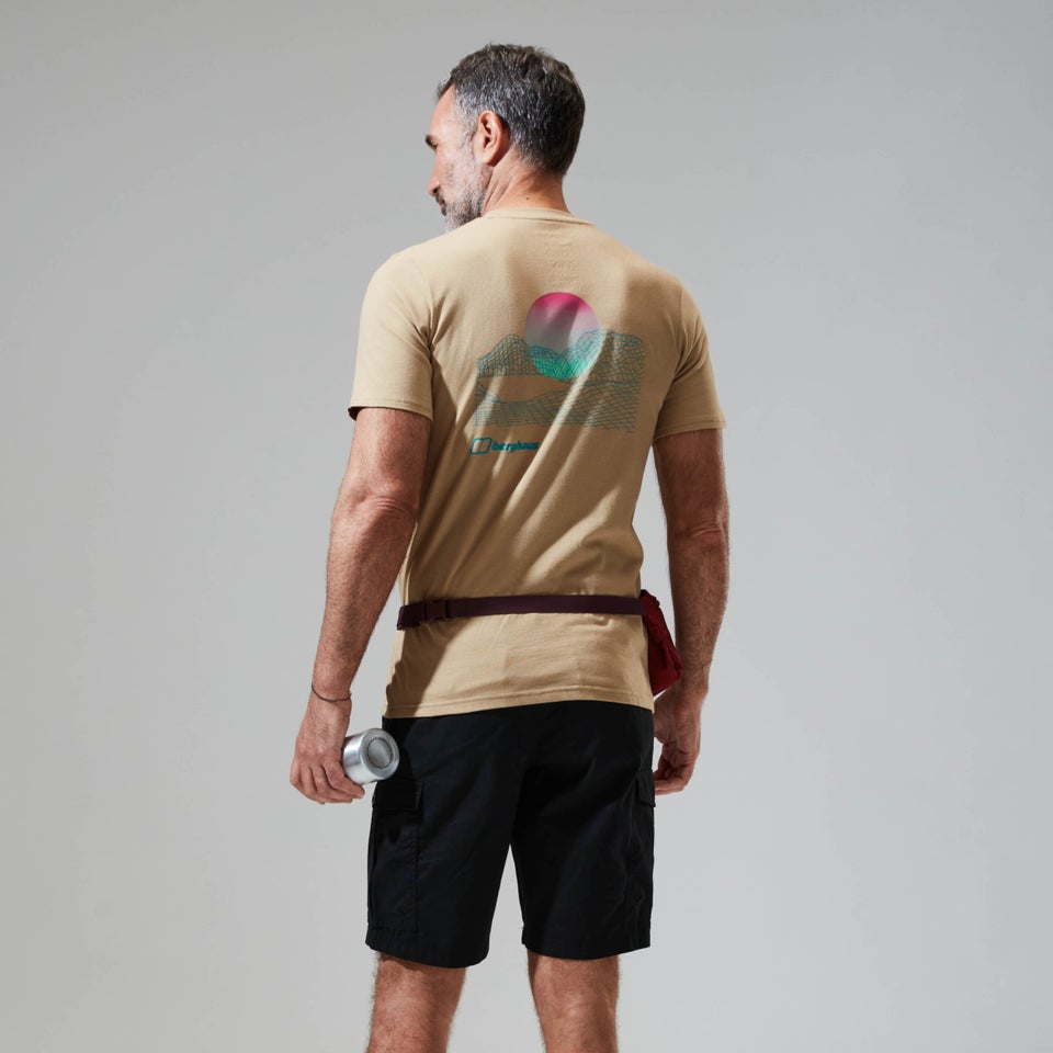 Men's Snowdon Colour Logo Short Sleeve Tee Natural