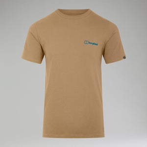 Men's Snowdon Colour Logo Short Sleeve Tee Natural