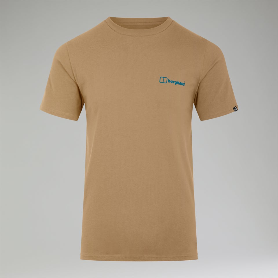 Men's Snowdon Colour Logo Short Sleeve Tee Natural