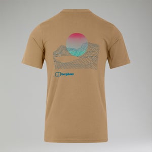 Men's Snowdon Colour Logo Short Sleeve Tee Natural