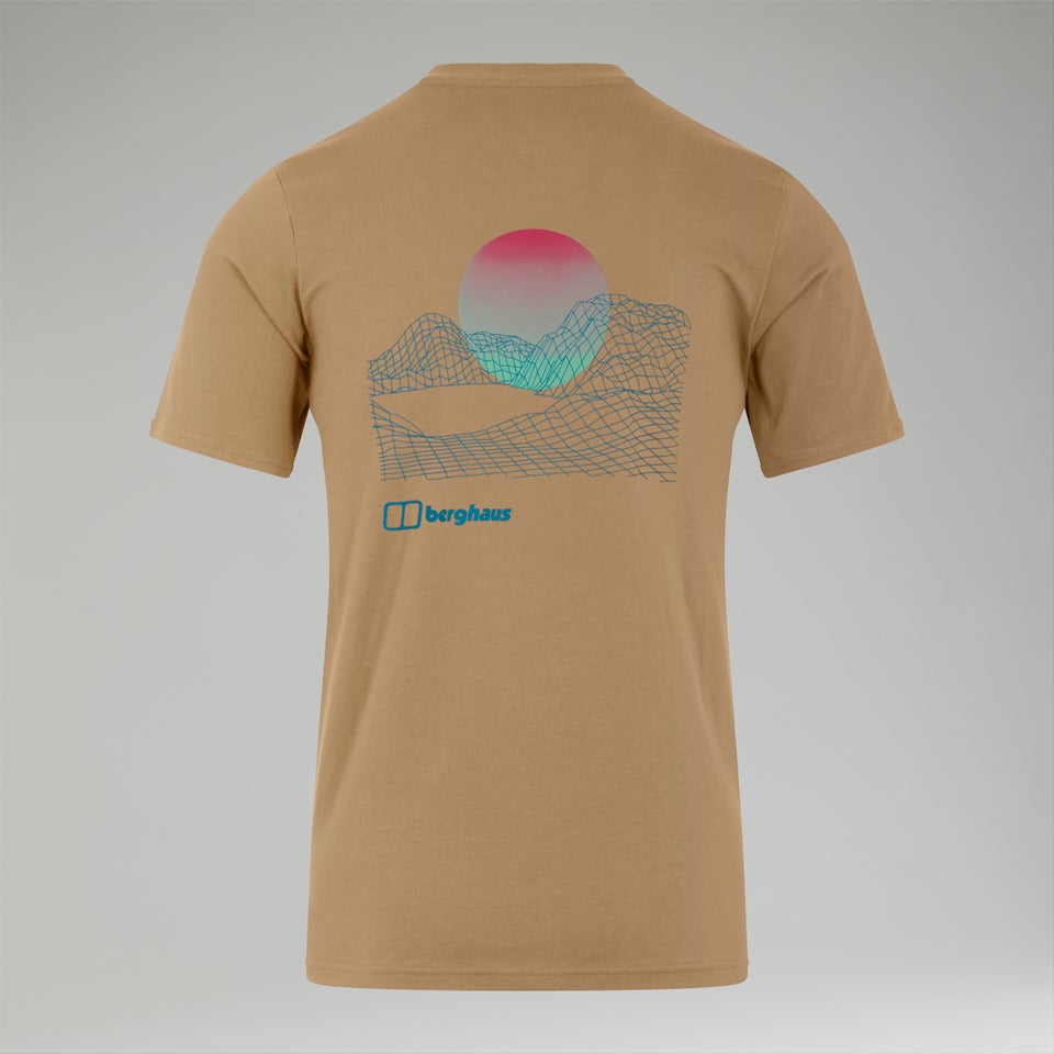 Men's Snowdon Colour Logo Short Sleeve Tee Natural