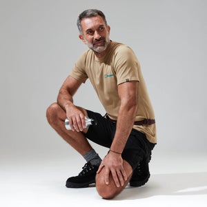 Men's Snowdon Colour Logo Short Sleeve Tee Natural