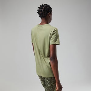 Relaxed Super Stretch Tech T-Shirt für Damen - Grün