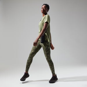 Relaxed Super Stretch Tech T-Shirt für Damen - Grün