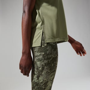 Relaxed Super Stretch Tech T-Shirt für Damen - Grün