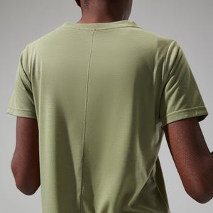 Relaxed Super Stretch Tech T-Shirt für Damen - Grün