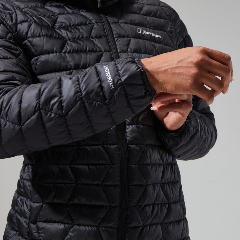 Cuillin Isolierter Hoodie für Damen - Schwarz/Grau