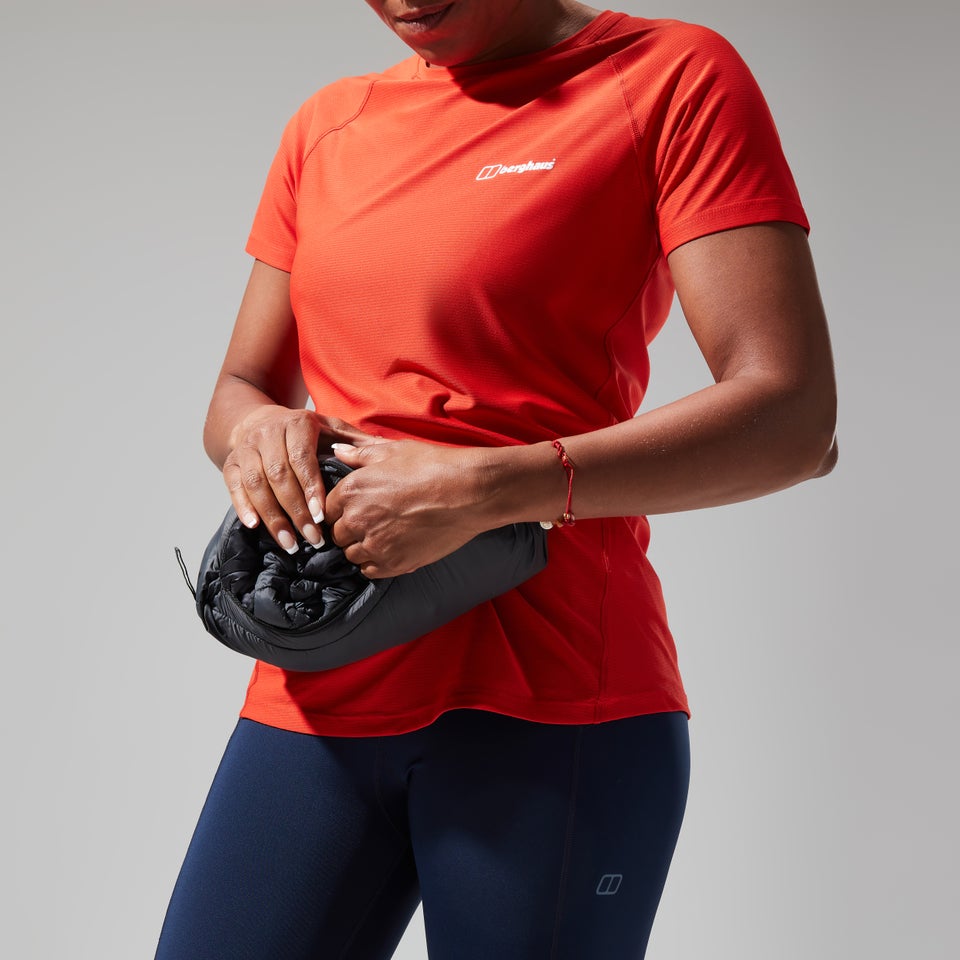 Cuillin Isolierter Hoodie für Damen - Schwarz/Grau