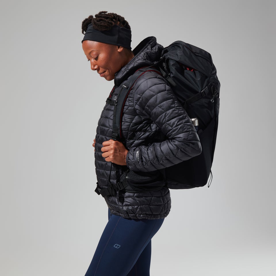 Cuillin Isolierter Hoodie für Damen - Schwarz/Grau