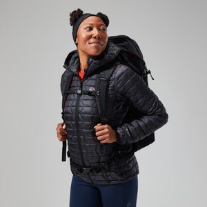 Cuillin Isolierter Hoodie für Damen - Schwarz/Grau