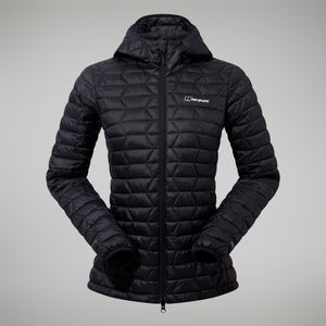 Cuillin Isolierter Hoodie für Damen - Schwarz/Grau