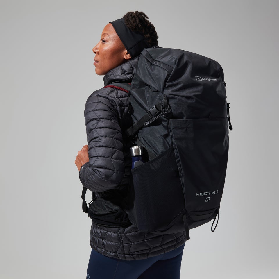 Cuillin Isolierter Hoodie für Damen - Schwarz/Grau