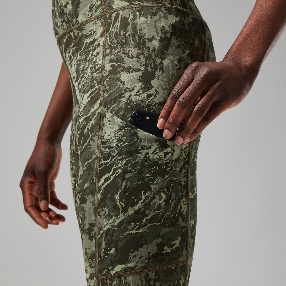 Zannia 7/8 Leggings für Damen - Grün/Dunkelgrün