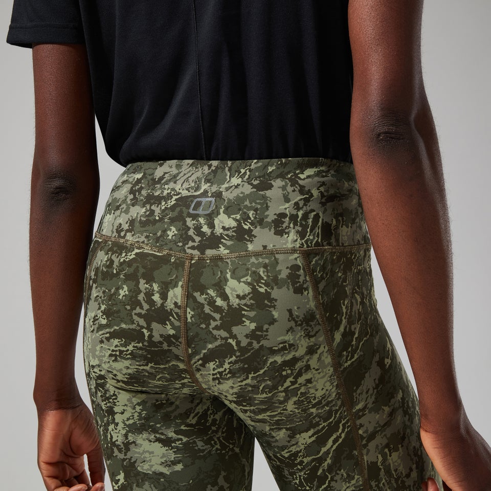 Zannia 7/8 Leggings für Damen - Grün/Dunkelgrün