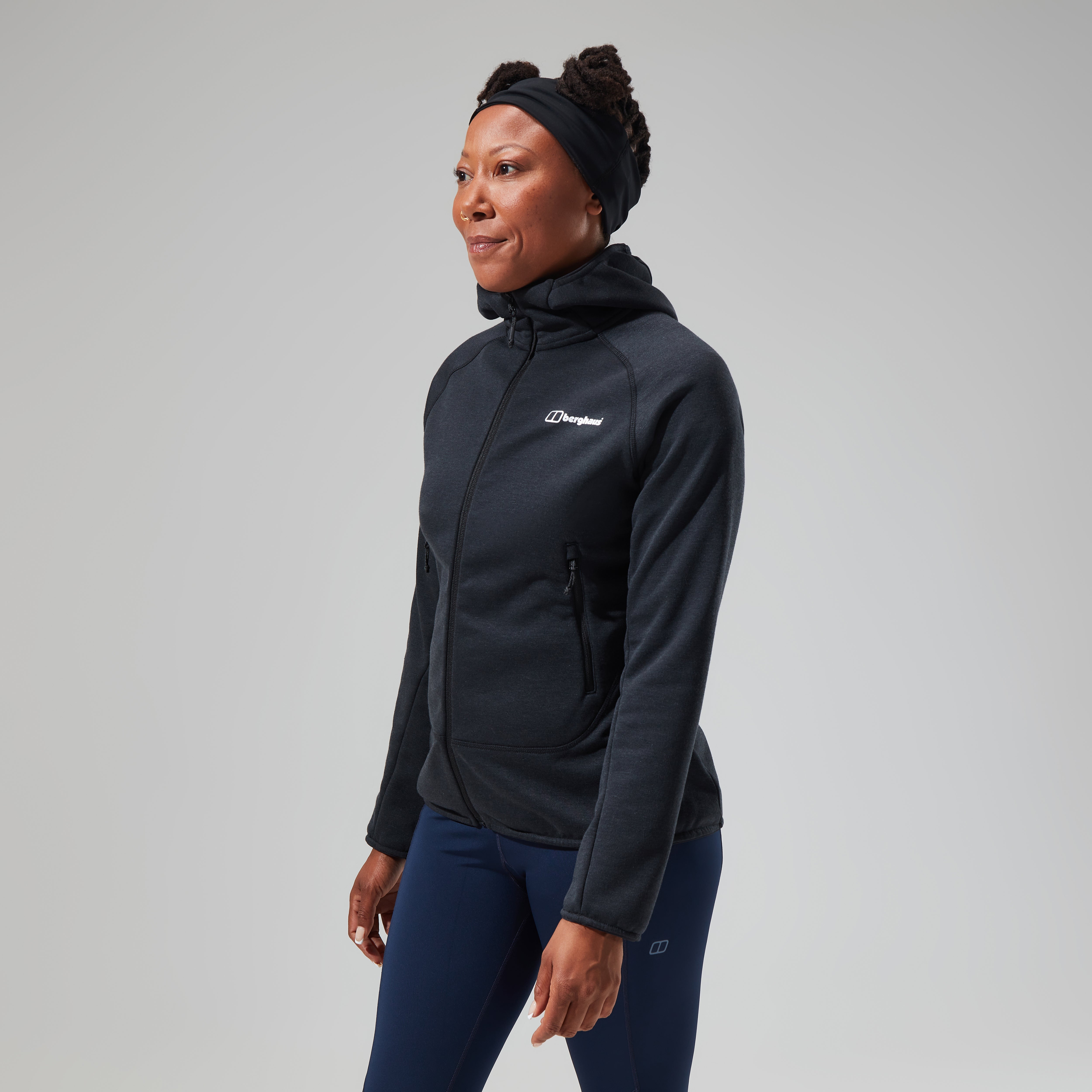 Women's Heuberg Hoody - Black/Grey