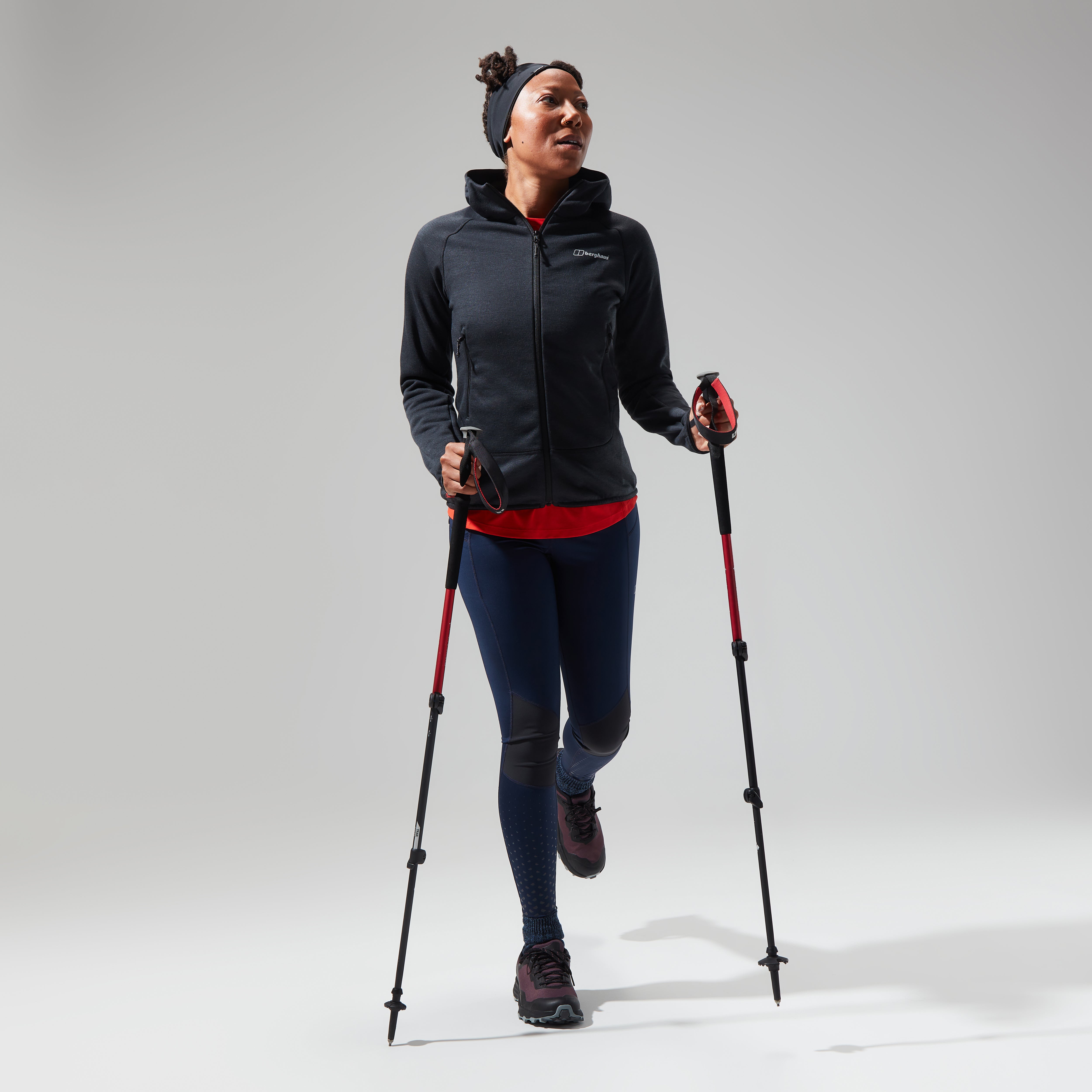 Women's Heuberg Hoody - Black/Grey