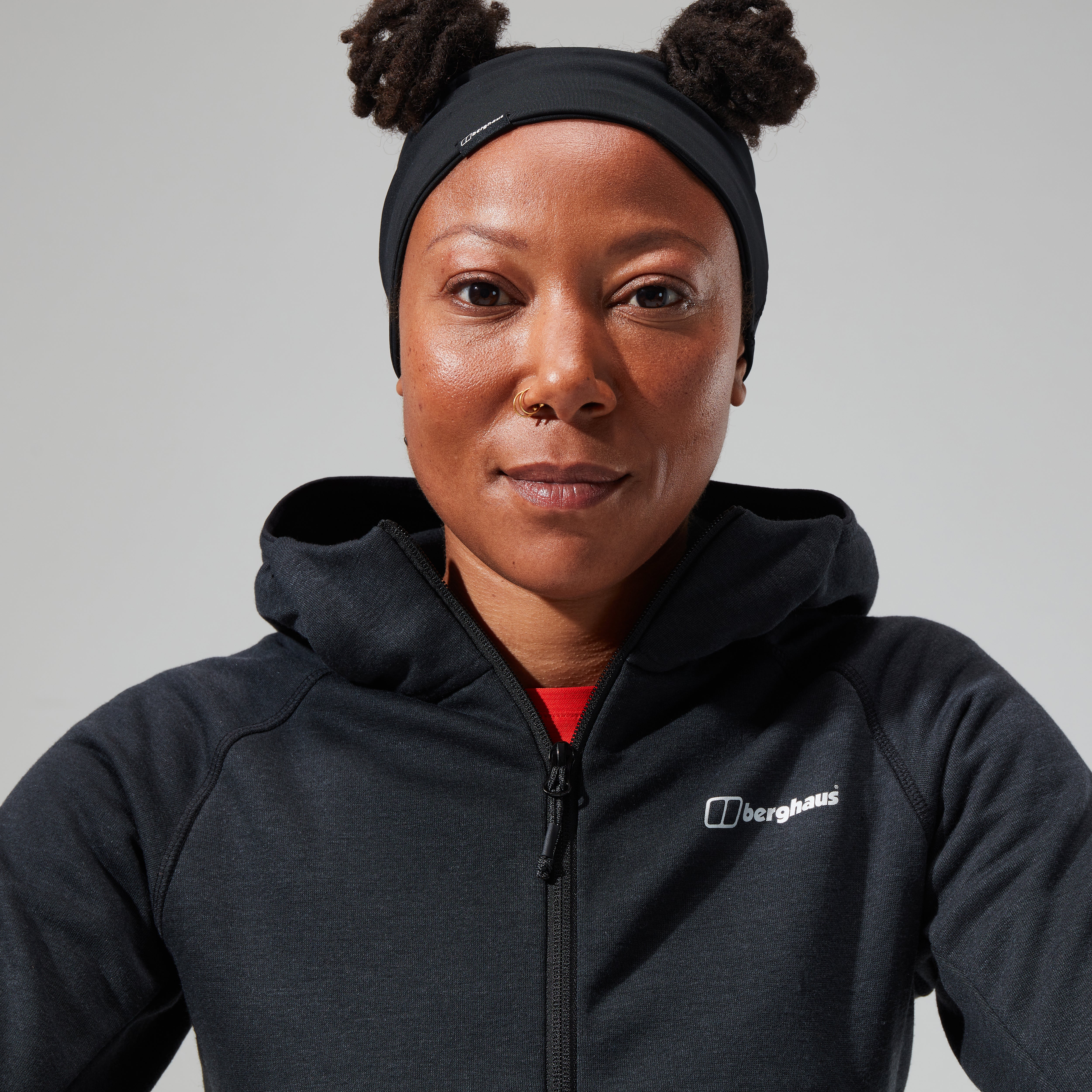 Women's Heuberg Hoody - Black/Grey