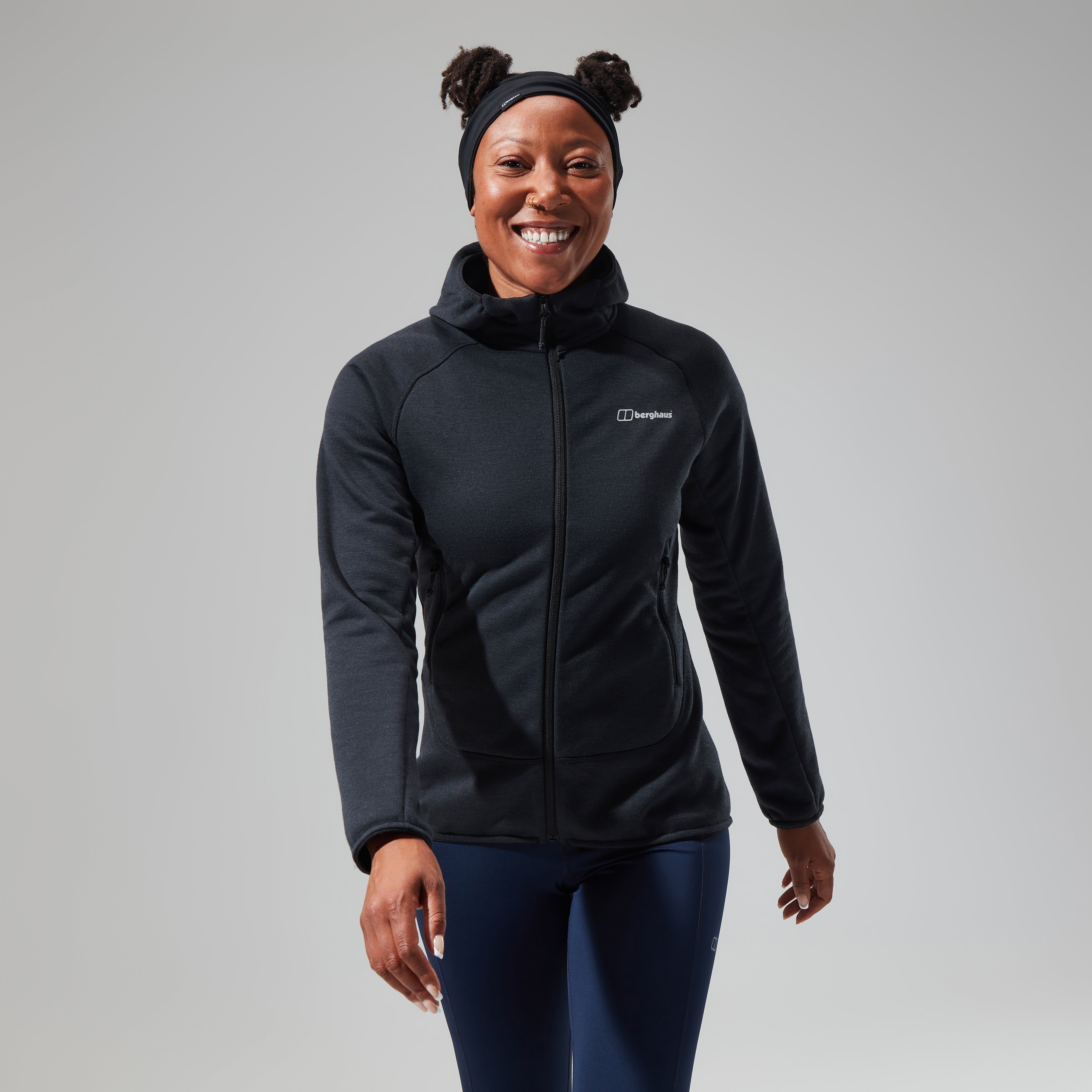 Women's Heuberg Hoody - Black/Grey